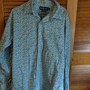Ralph Lauren Marlowe  white and Blue Floral Shirt
